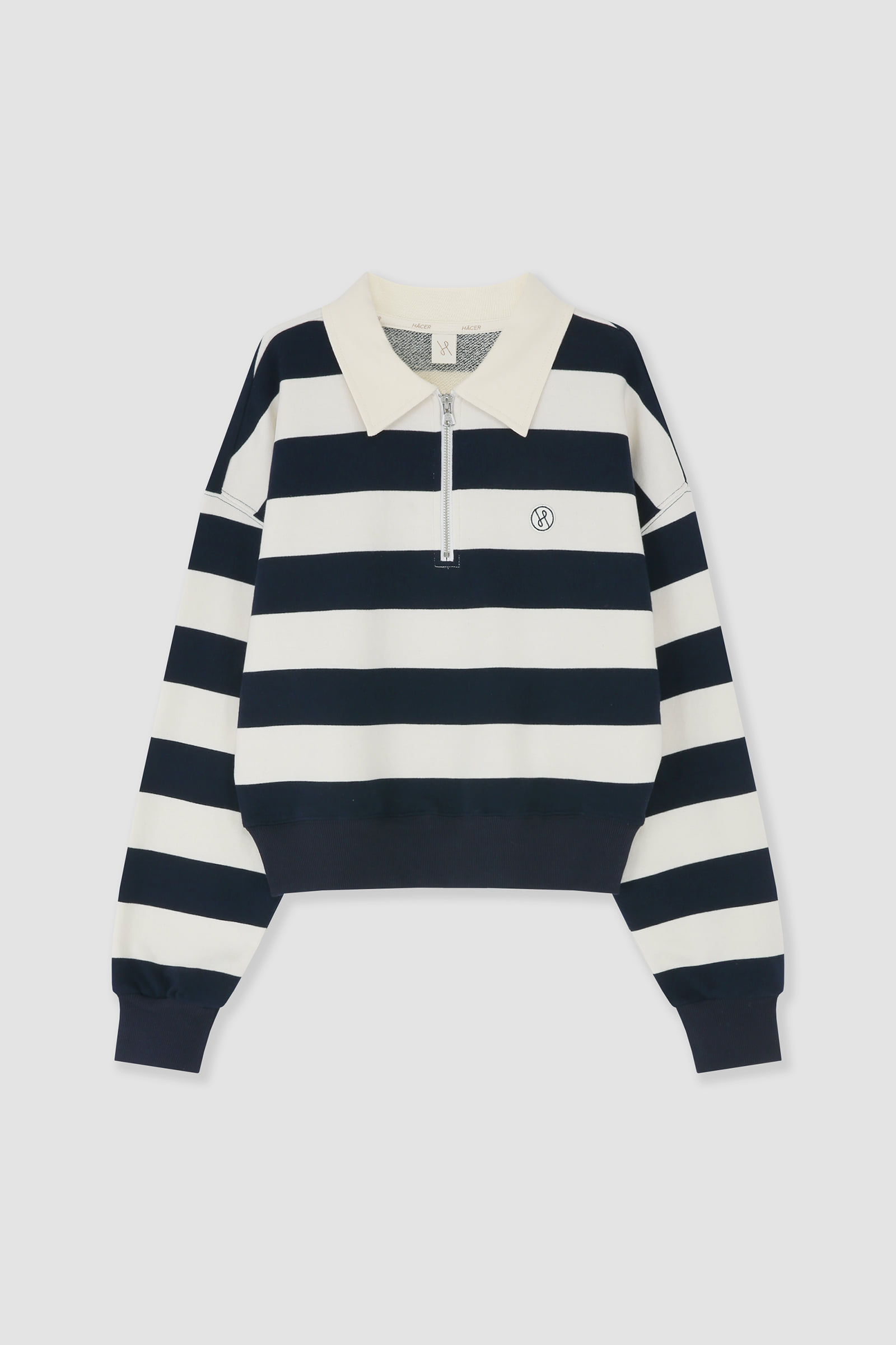 [4th] Stripe Crop Sweatshirt