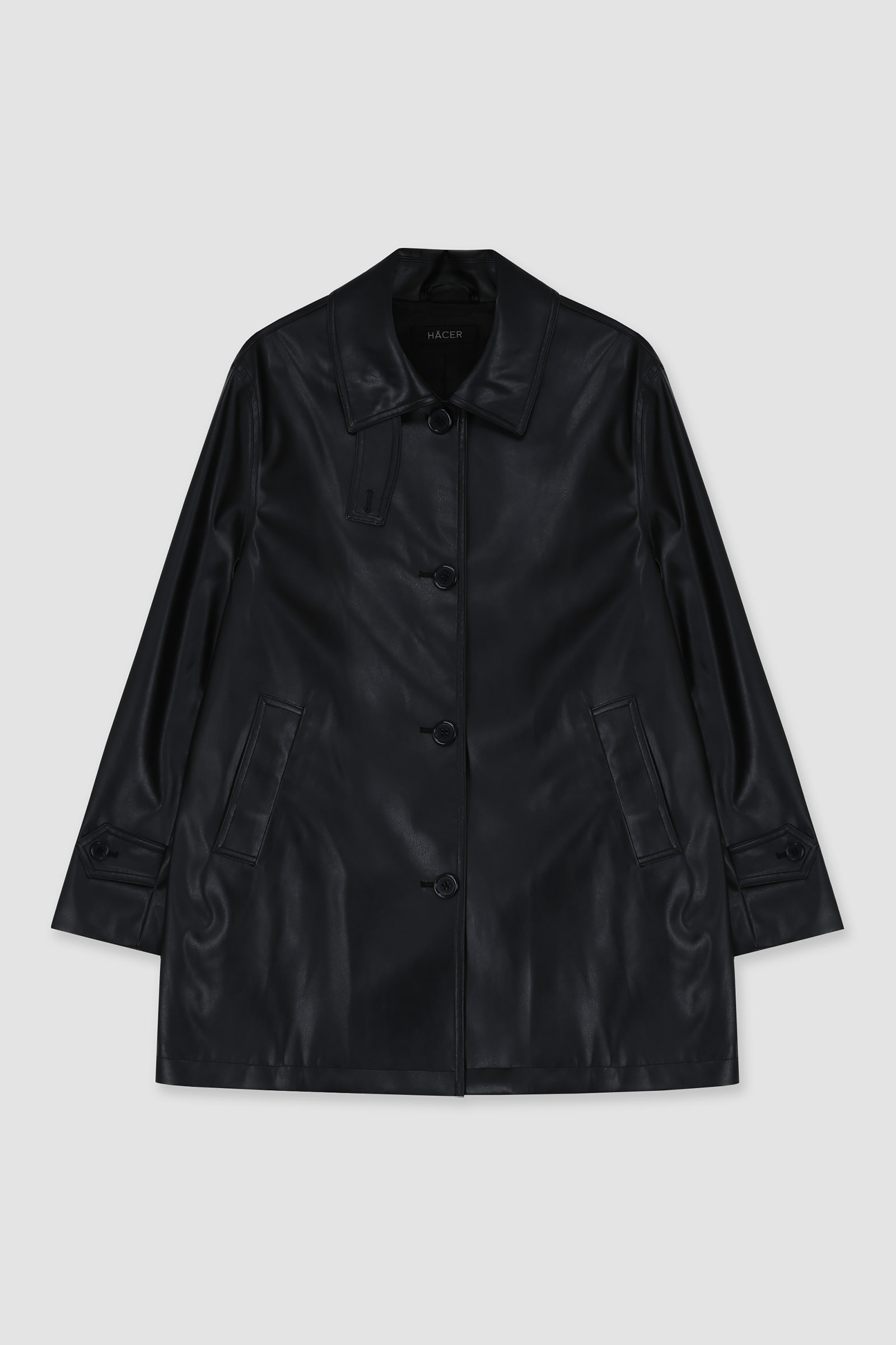 [3rd] Leather Half Coat