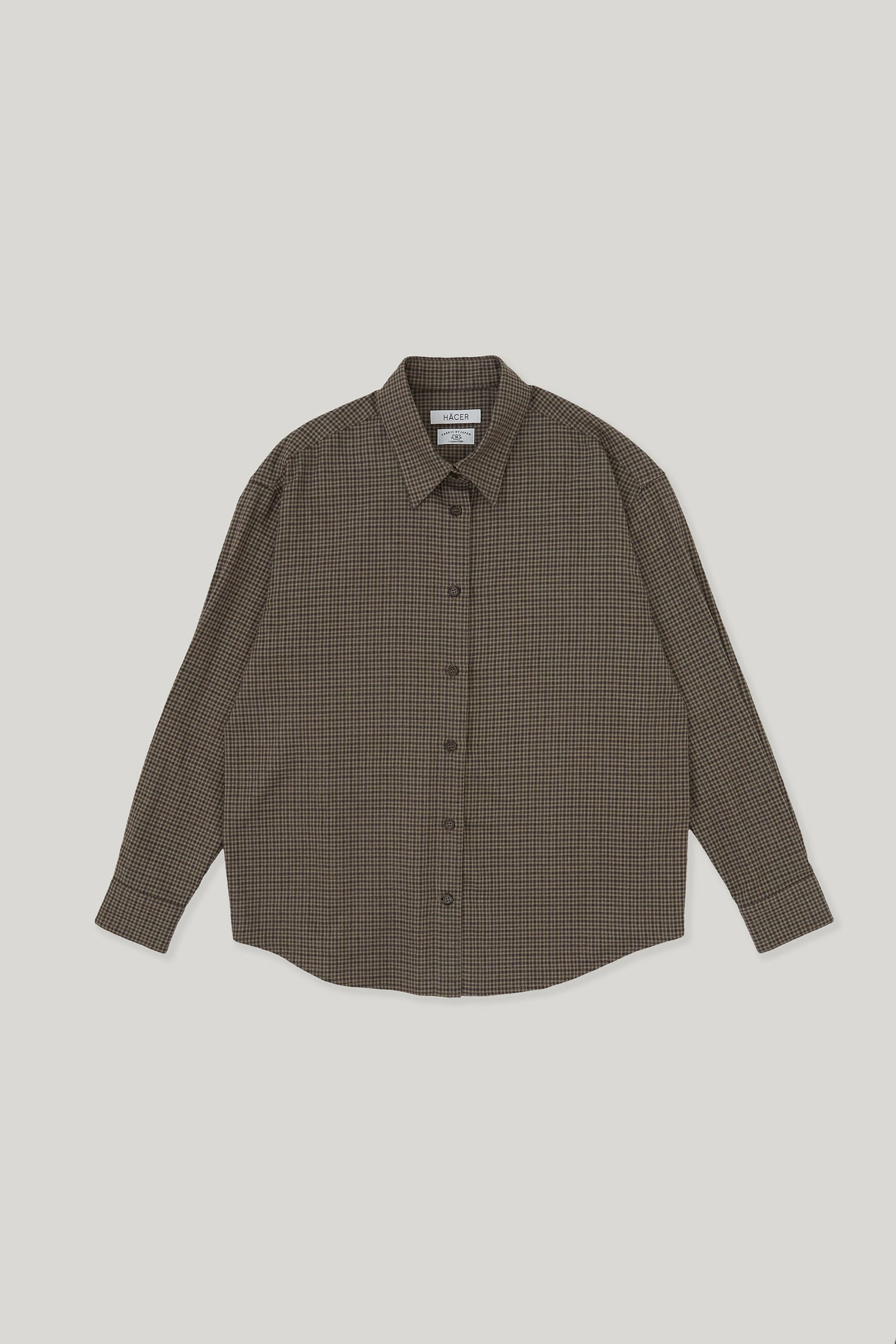 Brown Check Shirt (Fabric by Kuwamura)