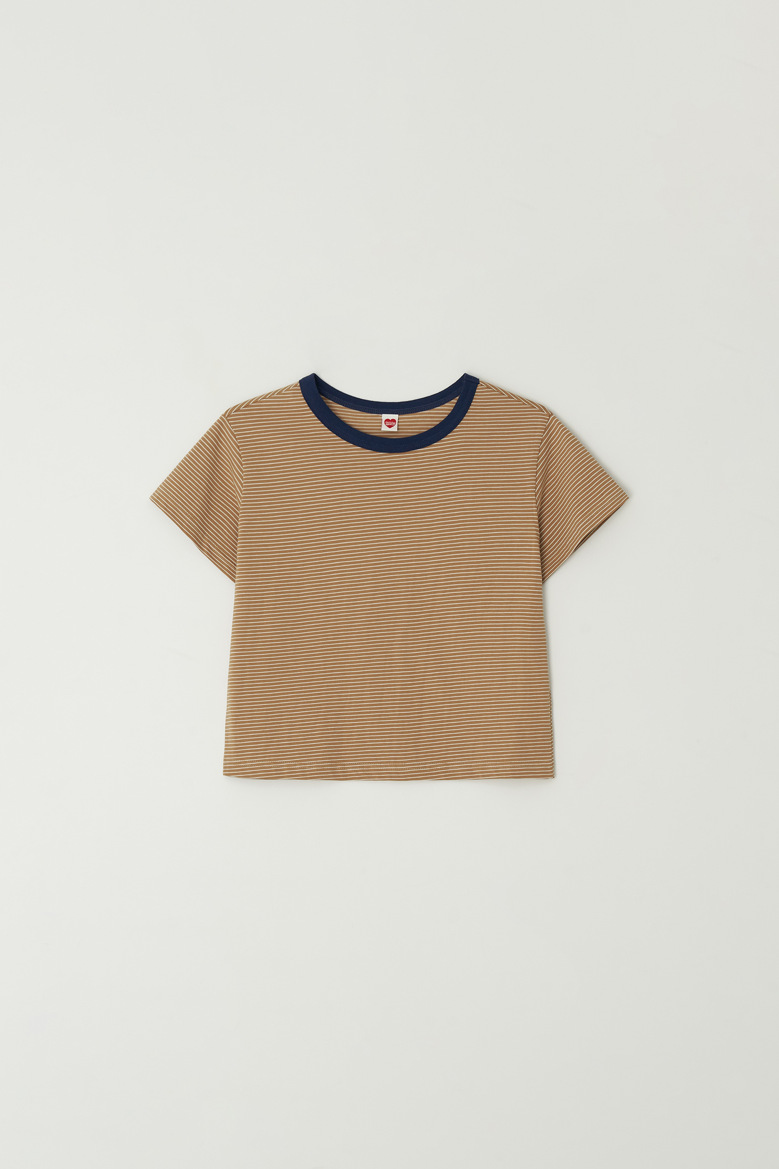 [2nd] Crop Stripe T-Shirt